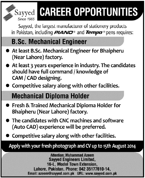 Job advertisement in pakistani news papers